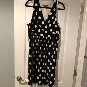 White and Black Polka Dot Dress